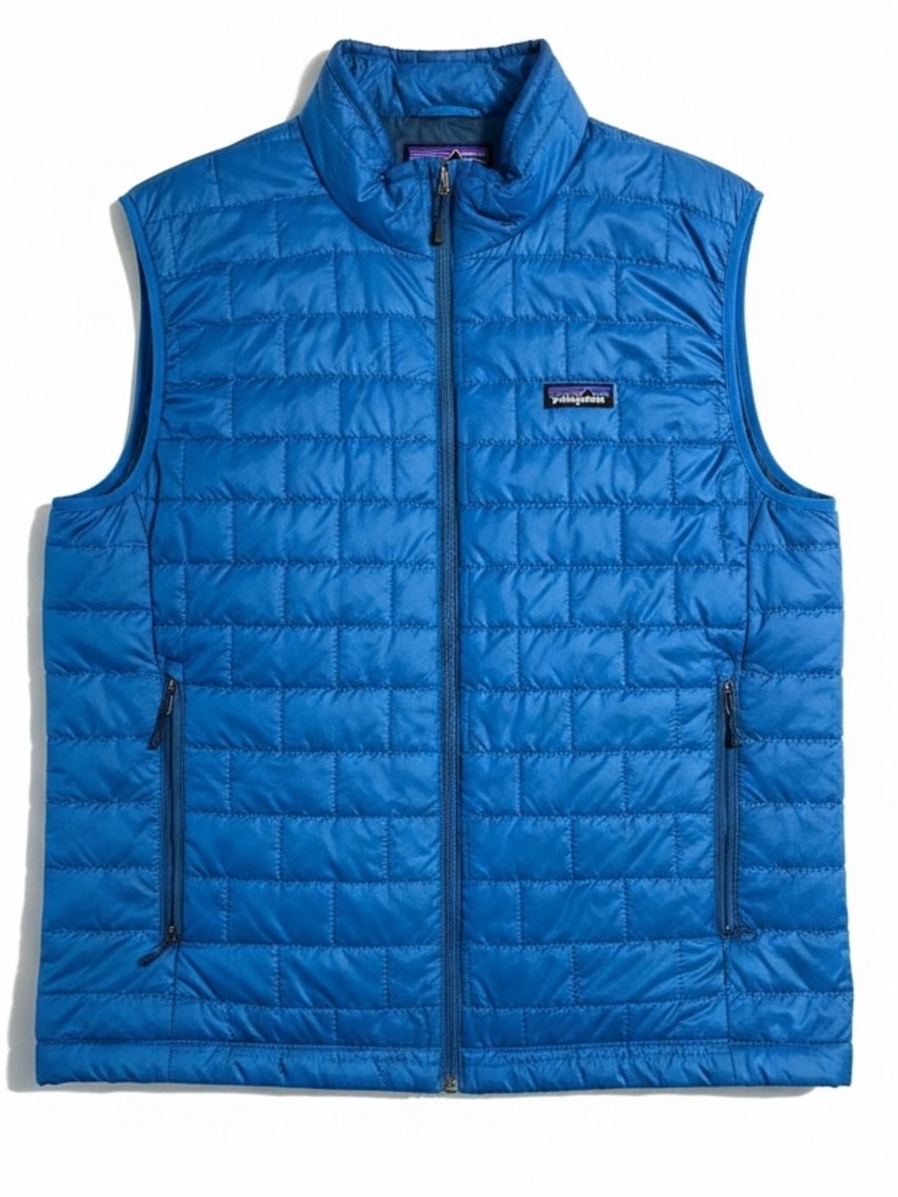 Patagonia Nano Puff Vest Mens Large Blue Quilted Synthetic Insulated - Picture 9 of 9